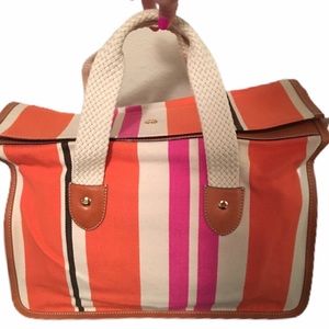 🎆FINAL SALE!🎆Kate Spade Striped Canvas Handbag